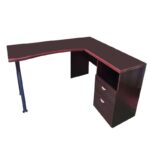 ESCRITORIO COLOR CAFE OSCURO DERECHO AG
