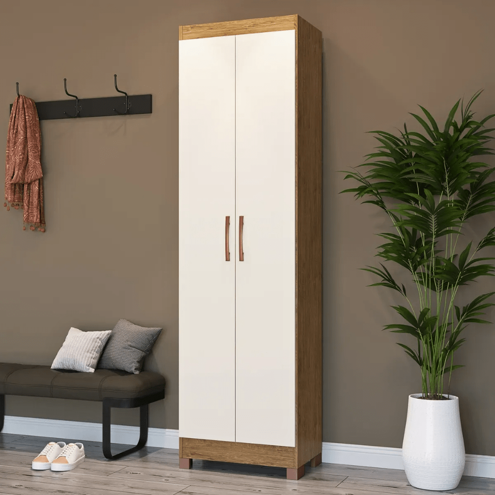 MULTIUSO IBIZA NOGUEIRA-OFF WHITE MULTIUSO IBIZA 2 PUERTAS COLOR NOGUEIRA/OFF WHITE - Imagen 1