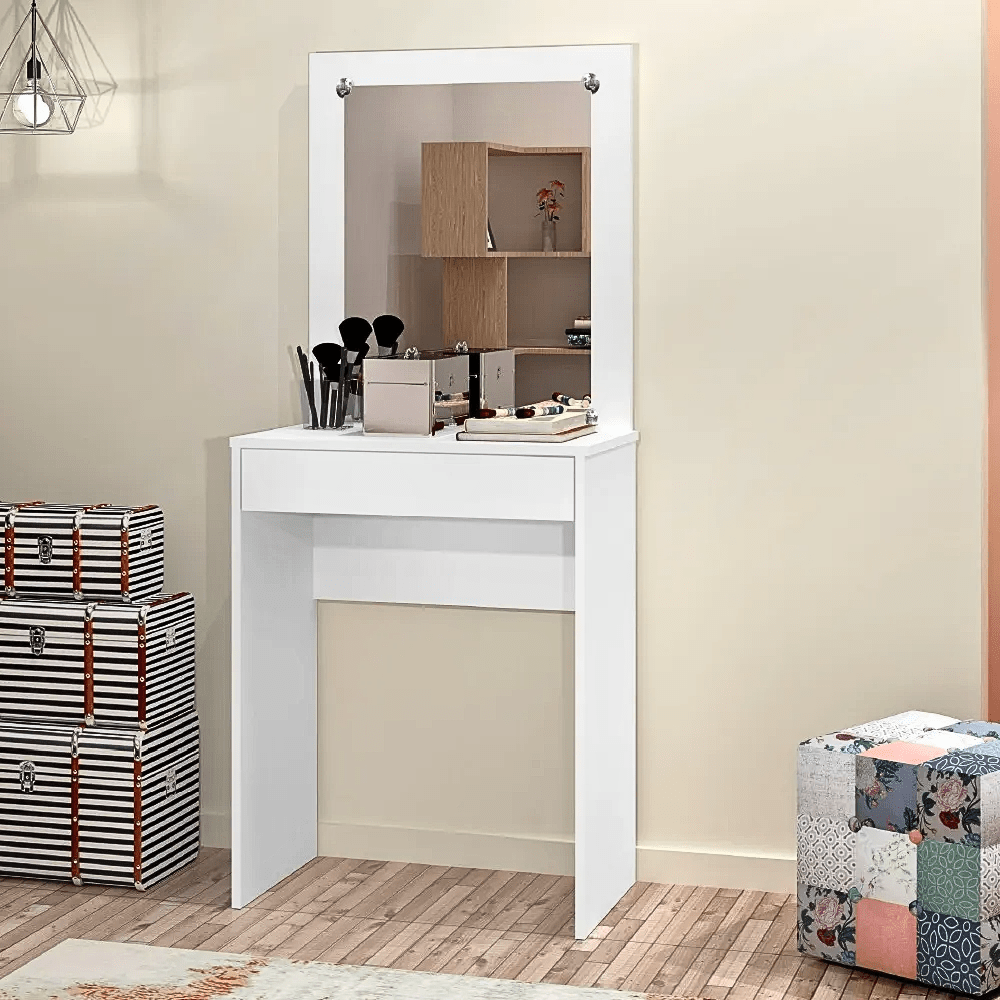 TOCADOR SOFIA TOCADOR SOFIA DE MADERA 1 CAJÓN COLOR BLANCO - Imagen 1