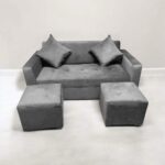 SOFÁ MINI 2 CUERPOS + 2 POUF COLOR A ELECCIÓN - Imagen 4