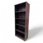 LIBRERO DE MADERA SIN PUERTAS COLOR CAFÉ OSCURO -AG-