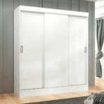 ROPERO SAN MARINO DE MADERA COLOR BLANCO -MAXEL-