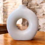 FLORERO CIRCULO GRANDE DE LOZA