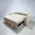 SOFÁ CAMA 3 CUERPOS CON APOYABRAZOS DE MADERA INCLUYE POSA VASO COLOR A ELECCIÓN - Imagen 3