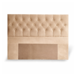 RESPALDO CAMA 2 PLAZAS ESTILO RECTO CON BOTONES  -CLMB- - Imagen 4