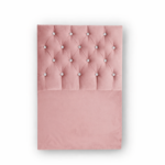 RESPALDO CAMA 1 PLAZA Y MEDIA ESTILO RECTO CON DIAMANTES  -CLMB-