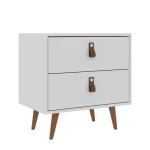 VELADOR PADUA 2 CAJONES COLOR BLANCO -J CRV-