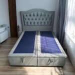 BASE CAMA DIVIDIDA CON BAÚL 2 PLAZAS + RESPALDO COLOR A PEDIDO  -CLMB-