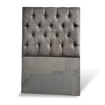 RESPALDO CAMA 2 PLAZAS ESTILO RECTO CON BOTONES  -CLMB-