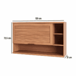 AEREO 1 PUERTA 120 CM RIPADA MACADAMIA COLOR FREIJO/FREIJO (THELA) - Imagen 3