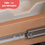 KIT DE COCINA 4PT 1CJ MACADAMIA COLOR FREIJO/GRAFITO (THELA) MEDIDAS: L. 1,20 | P. 47 | A. 1,97 - Imagen 4