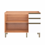 MESON 2PT 3CJ 120 CM MACADAMIA COLOR FREIJO/BLANCO (THELA) - Imagen 2