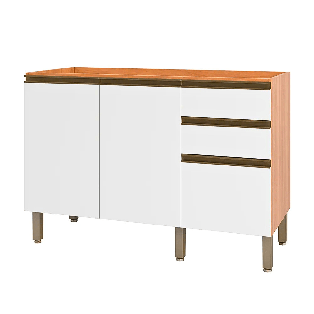 meson macadamia 120 blanco MESON 2PT 3CJ 120 CM MACADAMIA COLOR FREIJO/BLANCO (THELA) - Imagen 1