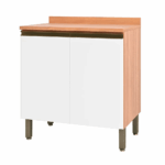 MESON 2 PUERTAS 80 CM MACADAMIA COLOR FREIJO/BLANCO (THELA)