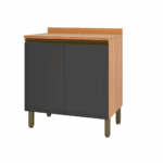 MESON 2 PUERTAS 80 CM MACADAMIA COLOR FREIJO/GRAFITO