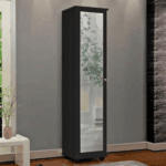 MULTIUSO MARRY DE 1 PUERTA CON ESPEJO COLOR NEGRO