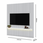 PANEL RIPADO ABSOLUT 231X250 COLOR BLANCO - Imagen 2