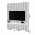 PANEL RIPADO ABSOLUT 186X250 COLOR BLANCO - Imagen 2
