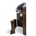 BAR ESQUINERO 3 PIEZAS COLOR NEGRO/CUERINA NEGRO - Imagen 3