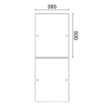 KIT ESPEJOS ROP. TOQUIO Y MOSCOU - 385 x 500mm 3mm - 2 HOJAS