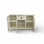 RACK/APARADOR RUSTICO 3 PUERTAS Y 1 CAJÓN COLOR BLANCO - Imagen 2