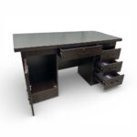 ESCRITORIO DE MADERA 4 CAJONES 1 PUERTA -BAO- - Imagen 2