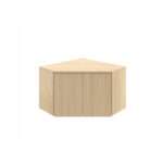 AEREO ESQUINERO 2 PUERTAS OBLICUO ANDRIA COLOR NATURALE