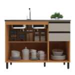 MESON ANDRIA 120CM 2PT 3CJ COLOR NATURALE/NUDE -MVS SUL- - Imagen 2