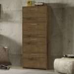 ZAPATERA DE MADERA CAROL 4 PUERTAS COLOR JEQUITIBA (JA MVS)