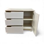 CÓMODA CON MUDADOR PARA BEBE 4 CAJONES 1 PUERTA COLOR NATURA/BLANCO  -DBY- - Imagen 2