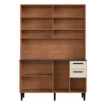 KIT COCINA NICOLE 7 PT 2 CJ COLOR FREIJO/OFF WHITE -IRM- - Imagen 2