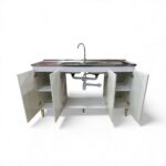 LAVAPLATOS DOBLE MELAMINA 150CM 4 PUERTAS COLOR BLANCO - Imagen 2