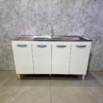 LAVAPLATOS DOBLE MELAMINA 150CM 4 PUERTAS COLOR BLANCO