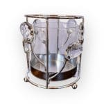 CANDELABRO DE METAL/VIDRIO ESTILO LAGRIMAS - Imagen 2