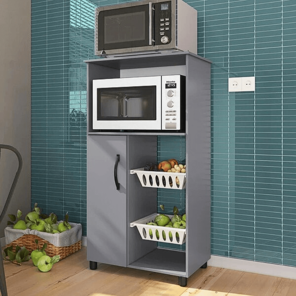 frutero kelly gris VERDULERO KELLY 1 PUERTA COLOR GRIS -IRM- - Imagen 1