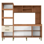 KIT COCINA MELYNA 6 PT 3 CJ COLOR FREIJO/OFF WHITE -IRM- - Imagen 2