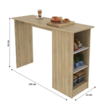 MESÓN ISLA RAVENNA COLOR DORADO/FUME -J CV- - Imagen 2