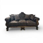 LIVING NORMANDO CON SITIALES 3.1.1 TELA FELPA COLOR CAFÉ - Imagen 2