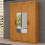 ROPERO PARIS DE 4 PUERTAS COLOR CINAMOMO/OFF WHITE
