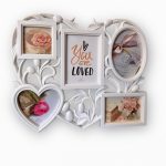 PORTA FOTO PLASTICO ESTILO CORAZÓN