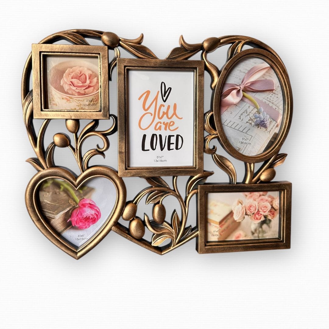 PORTA FOTO PLASTICO ESTILO CORAZÓN - Imagen 2