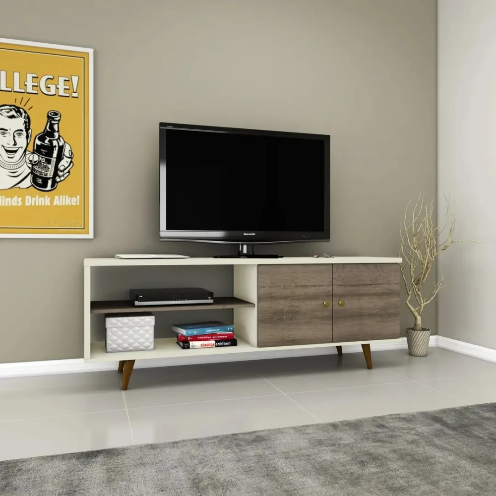 RACK MADERA 2PT COLOR MIEL/RUSTICO -MVBTO- - Imagen 1