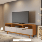 RACK CRISTAL 2PT COLOR CINAMOMO/OFF WHITE -JCM-