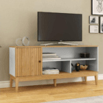 RACK MADERA 1 PT MIEL/OFF WHITE -MVBTO-