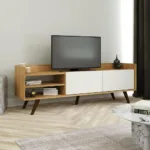 RACK MADERA 2CJ COLOR MIEL/OFF WHITE -MVBTO-