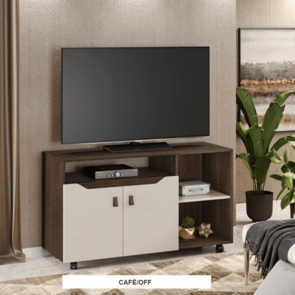 rack seleto cafe off RACK SELETO 2PT COLOR CAFE/OFF WHITE -JCM- - Imagen 1