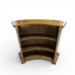 BAR ESQUINERO 3 PIEZAS COLOR CARVALHO/CUERINA CAFE - Imagen 3