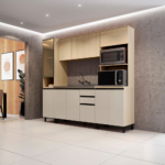 CONJUNTO DE COCINA ANDRIA 4 MODULOS COLOR NATURALE/NUDE