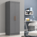 ROPERO PARIS DE MADERA DE 2 PUERTAS COLOR ONIX -MXL-