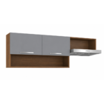 AEREO COCINA EMILLY 2 PUERTAS COLOR RUSTICO/GRIS -MADESA-